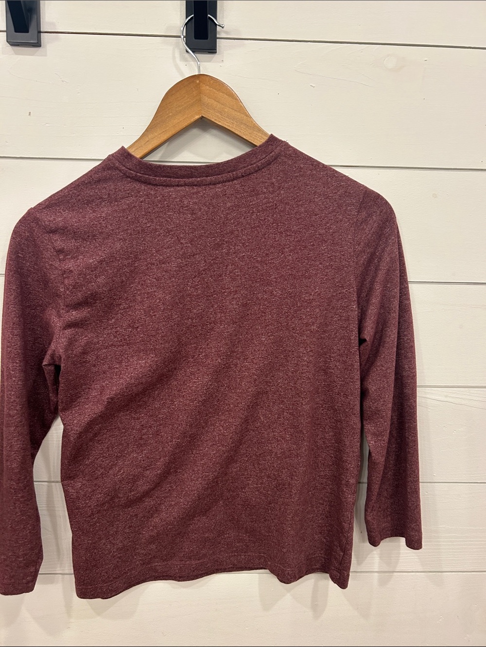 Assorted Boys L-10/12 Long-Sleeve Tops - Green, Maroon, Cream, White, Plaid - Picture 13 of 16